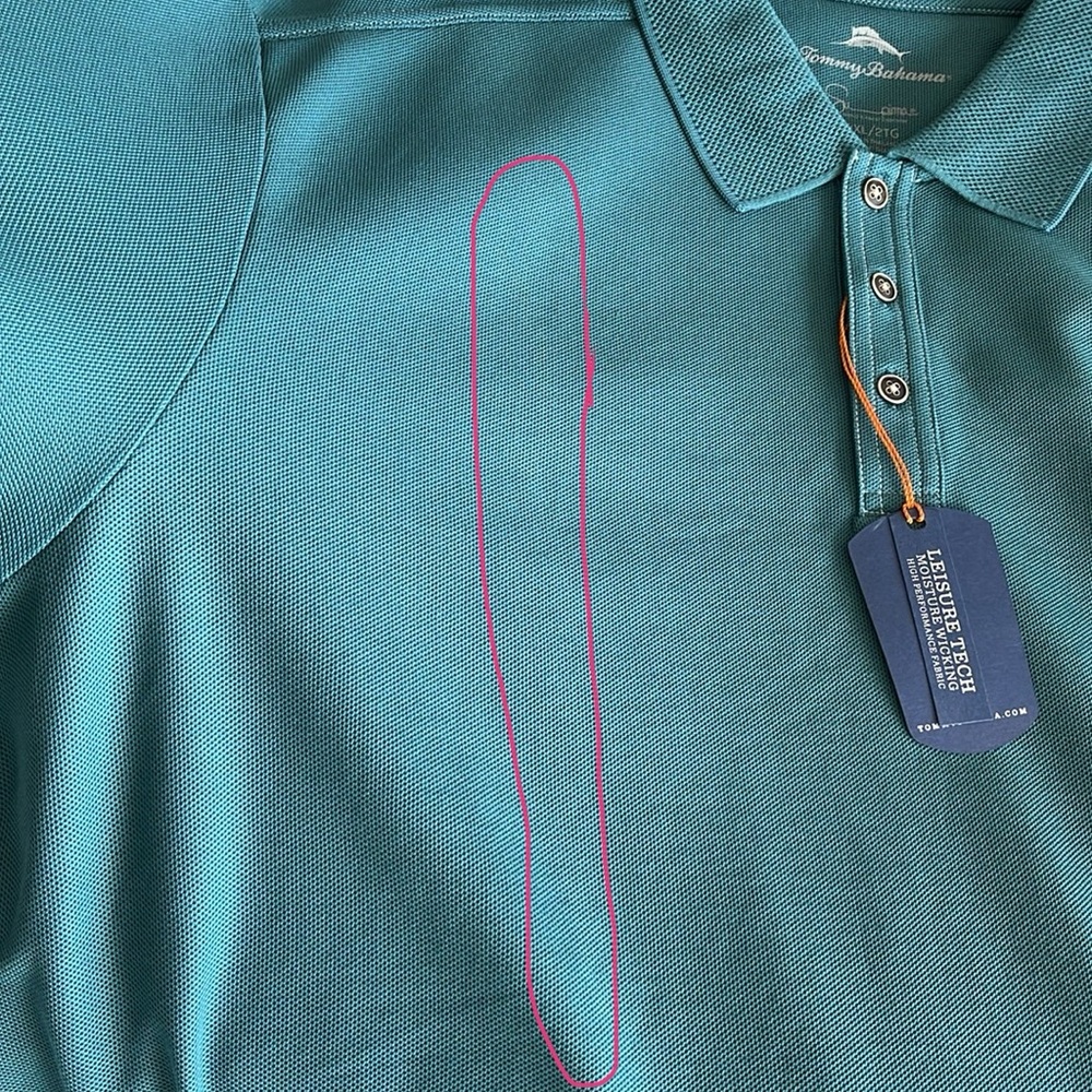 Tommy Bahama Green Polo Shirt Classic Design - Picture 10 of 11